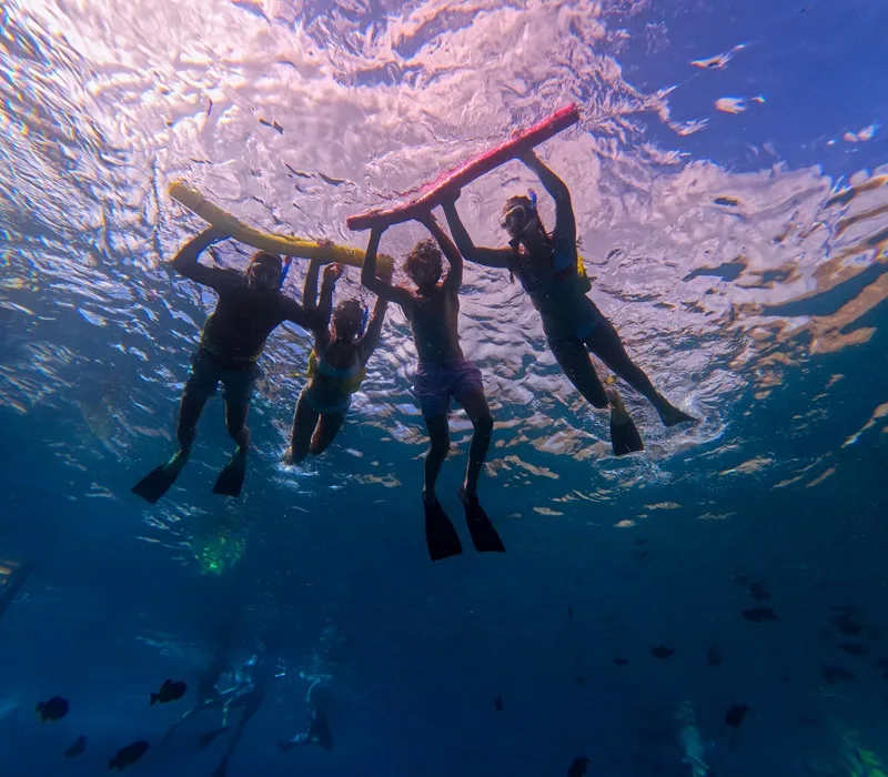 floating with maui snorkeling