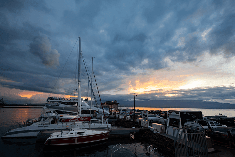 Maalaea Harbor, Slip 64 check‑in area (Maui Snorkeling)