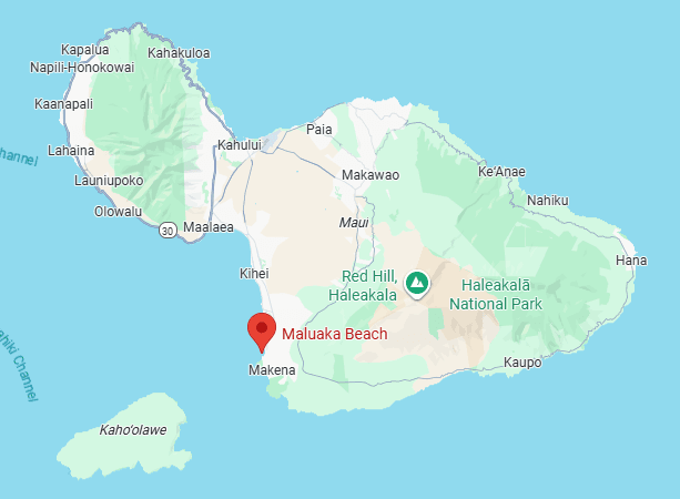 map-of-maluaka-beach-maui