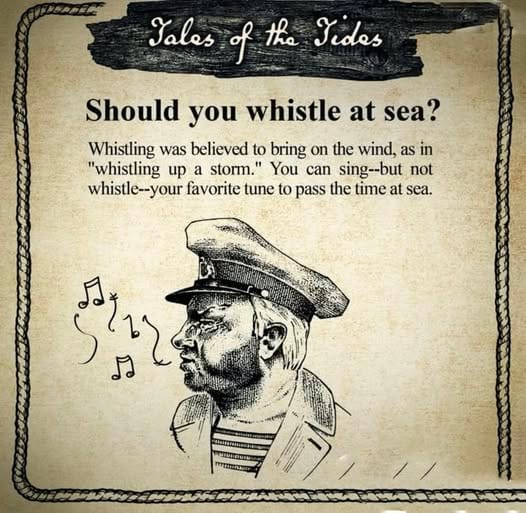 No silbar en un barco - superstición de Hawái No silbar en un barco - superstición de Hawái