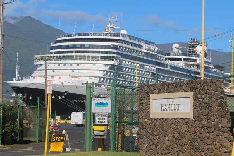 Maui snorkeling from a cruise ship docked at Kahului Harbor