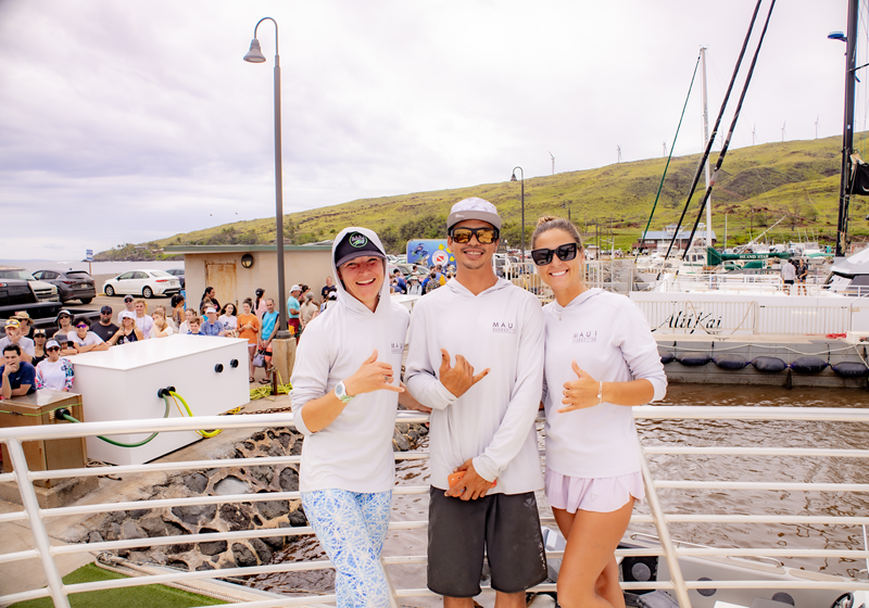 The Maui Snorkeling crew welcomes guests before the tour
